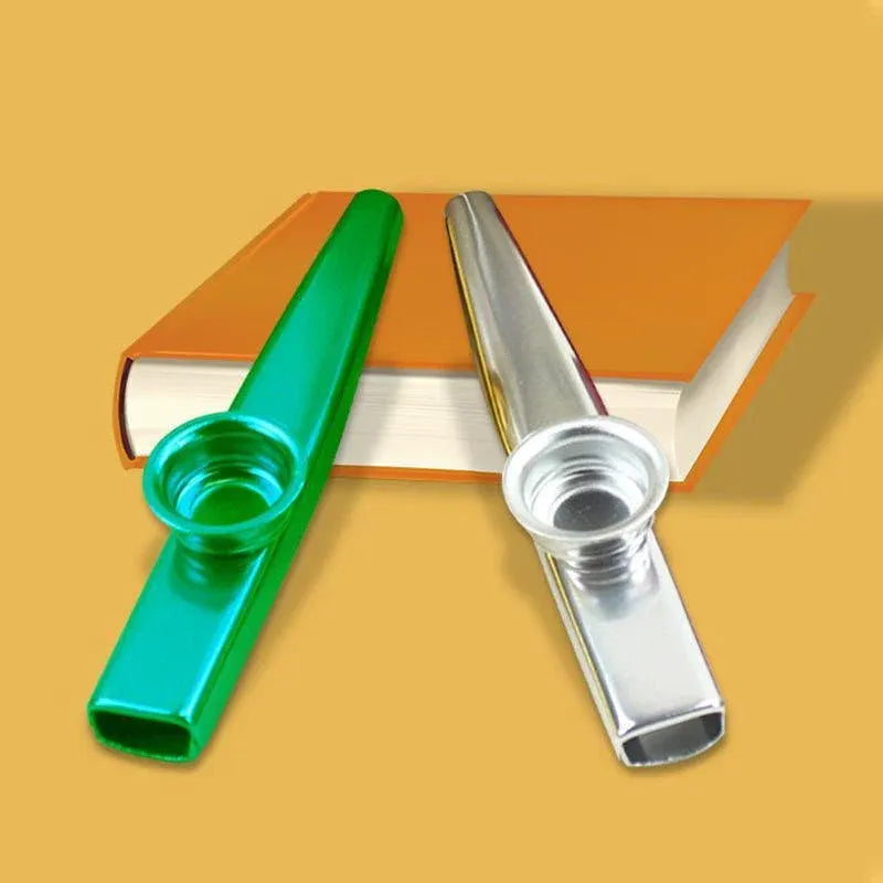 Kazoo Musical Instrument Mouth Flute Diaphragm Guitar Partner Harmonica Style - Silver — product image 7