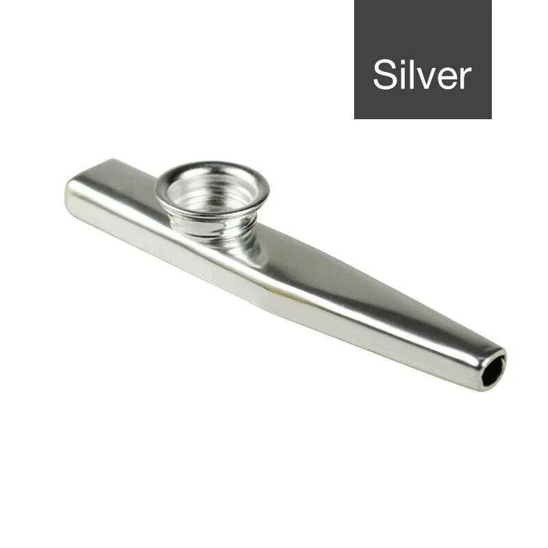 Kazoo Musical Instrument Mouth Flute Diaphragm Guitar Partner Harmonica Style - Silver — product image 14