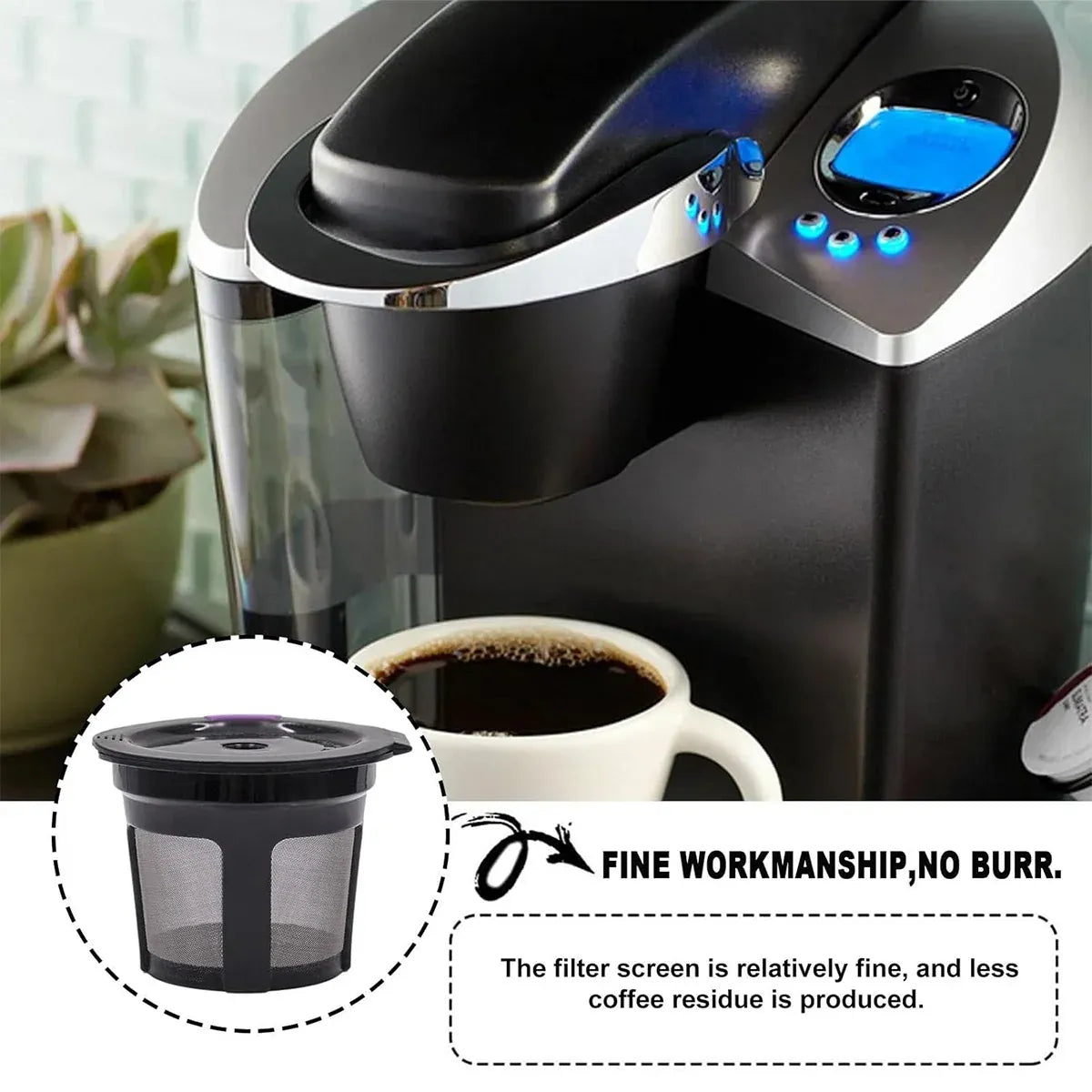 Kcup Coffee Capsule Filter Basic Model Reusable Keurig Coffee Shell For Makers - Purple