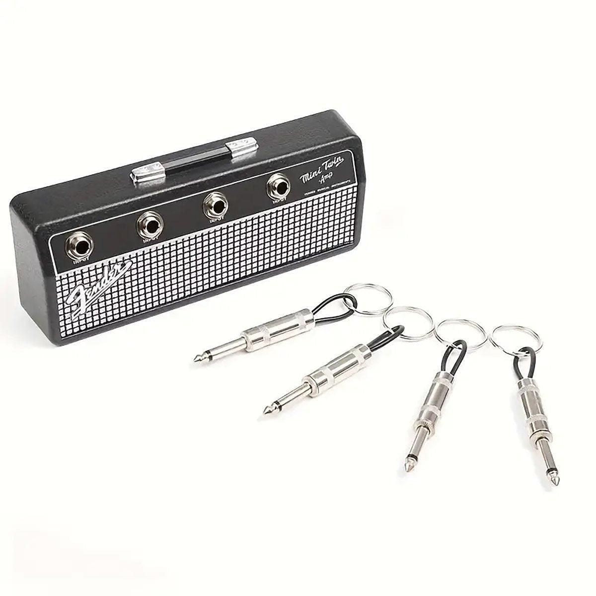 Guitar Shaped Wall Mounted Key Holder Decorative Storage Rack Home Organiser — product image 2