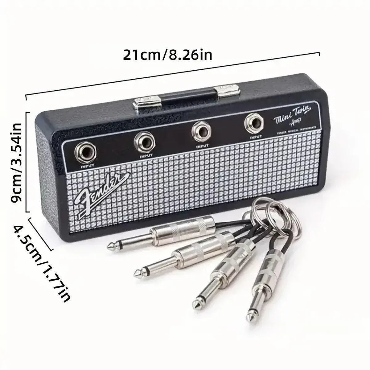 Guitar Shaped Wall Mounted Key Holder Decorative Storage Rack Home Organiser — product image 3