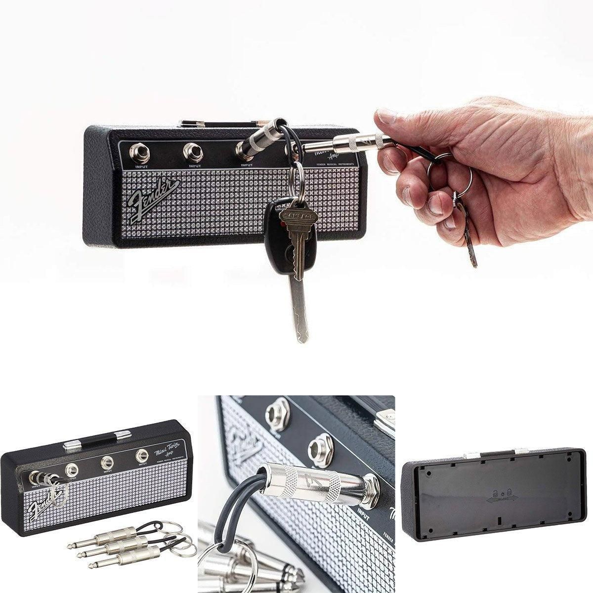 Guitar Shaped Wall Mounted Key Holder Decorative Storage Rack Home Organiser — product image 8