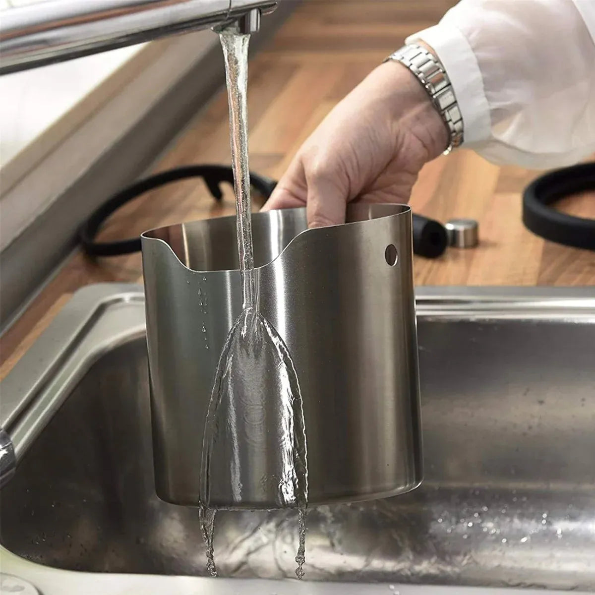 304 Stainless Steel Coffee Knock Box for Semi-Automatic Espresso Machine
