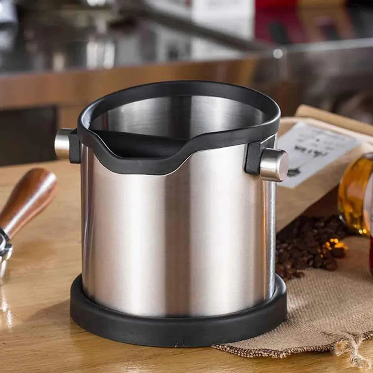 304 Stainless Steel Coffee Knock Box for Semi-Automatic Espresso Machine