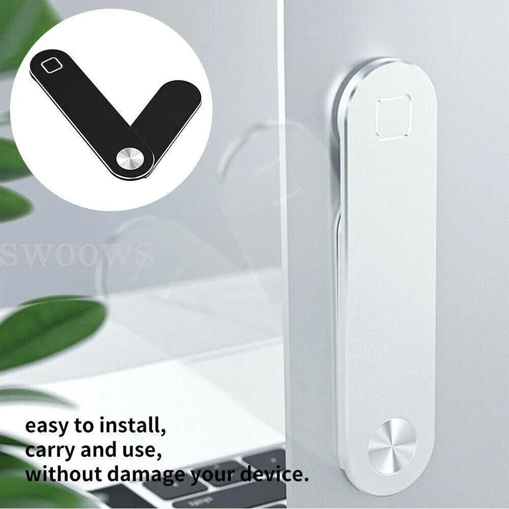Side Mount Clip Phone Holder for Laptop Adjustable Portable Screen Bracket - Black — product photo 3
