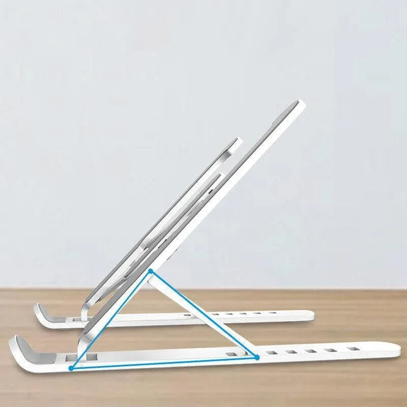 Adjustable Folding Laptop Stand for Desk Portable Tablet Holder Riser Bracket - Black — product photo 8