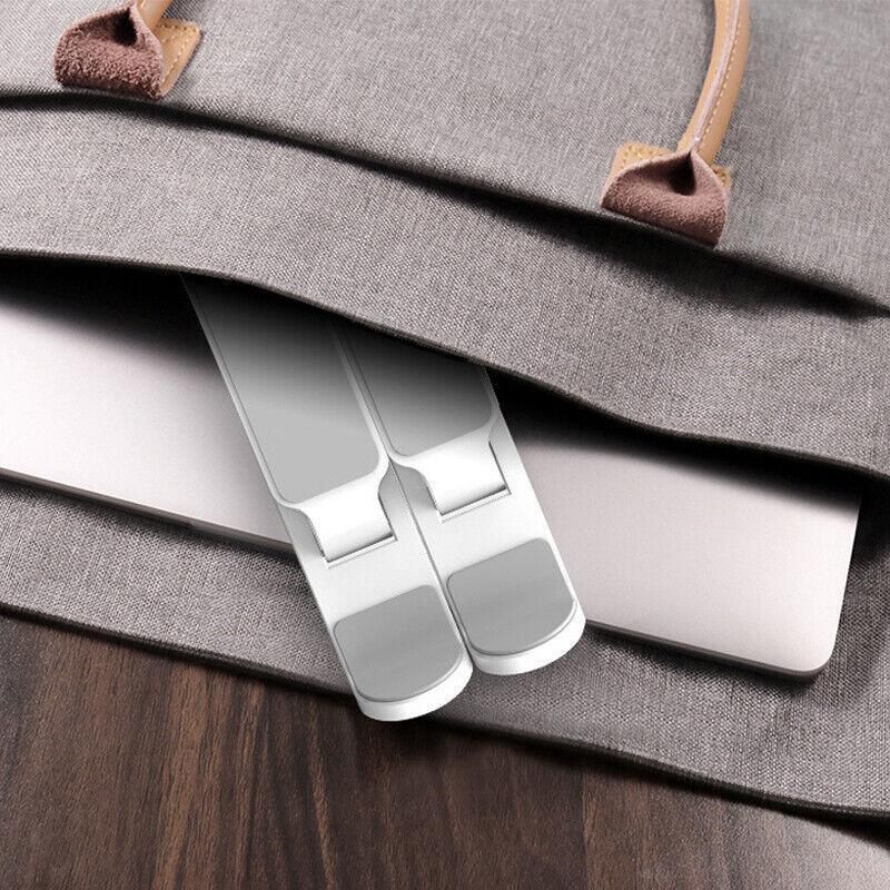 Adjustable Folding Laptop Stand for Desk Portable Tablet Holder Riser Bracket - Black — product photo 10