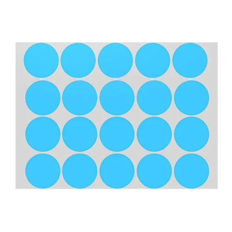 Blue Assorted Sizes Colour Sticker Dots Adhesive Round Labels Circular Spot Scrapbook - 50mm*8 Dots
