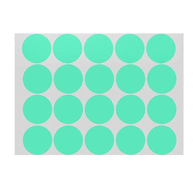 Green Assorted Sizes Colour Sticker Dots Adhesive Round Labels Circular Spot Scrapbook - 8mm*260 Dots