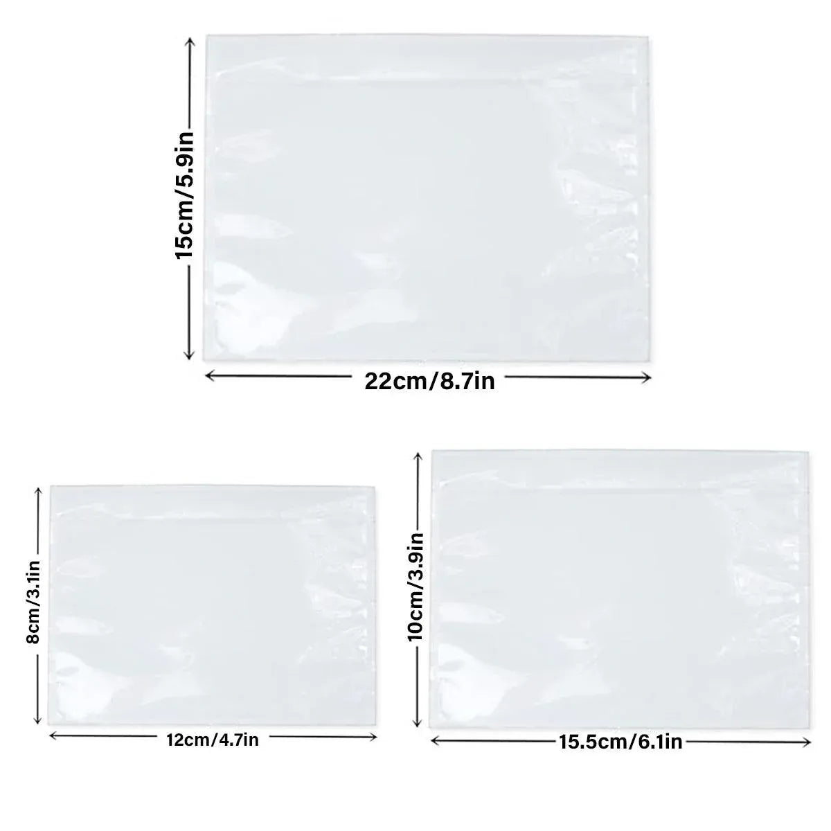 Plastic Bags 100PCS Transparent Zip Lock Clear Resealable Storage Packaging - 15x22cm — product photo 4