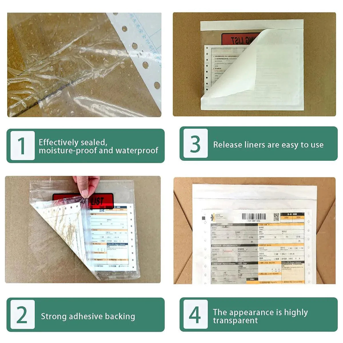 Plastic Bags 100PCS Transparent Zip Lock Clear Resealable Storage Packaging - 15x22cm — product photo 13