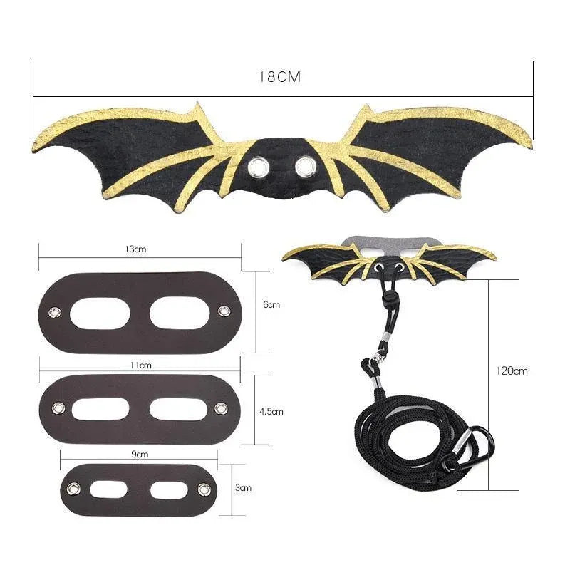 Bat-Wing Adjustable Reptile Harness & Lead Set - Three Strap Sizes