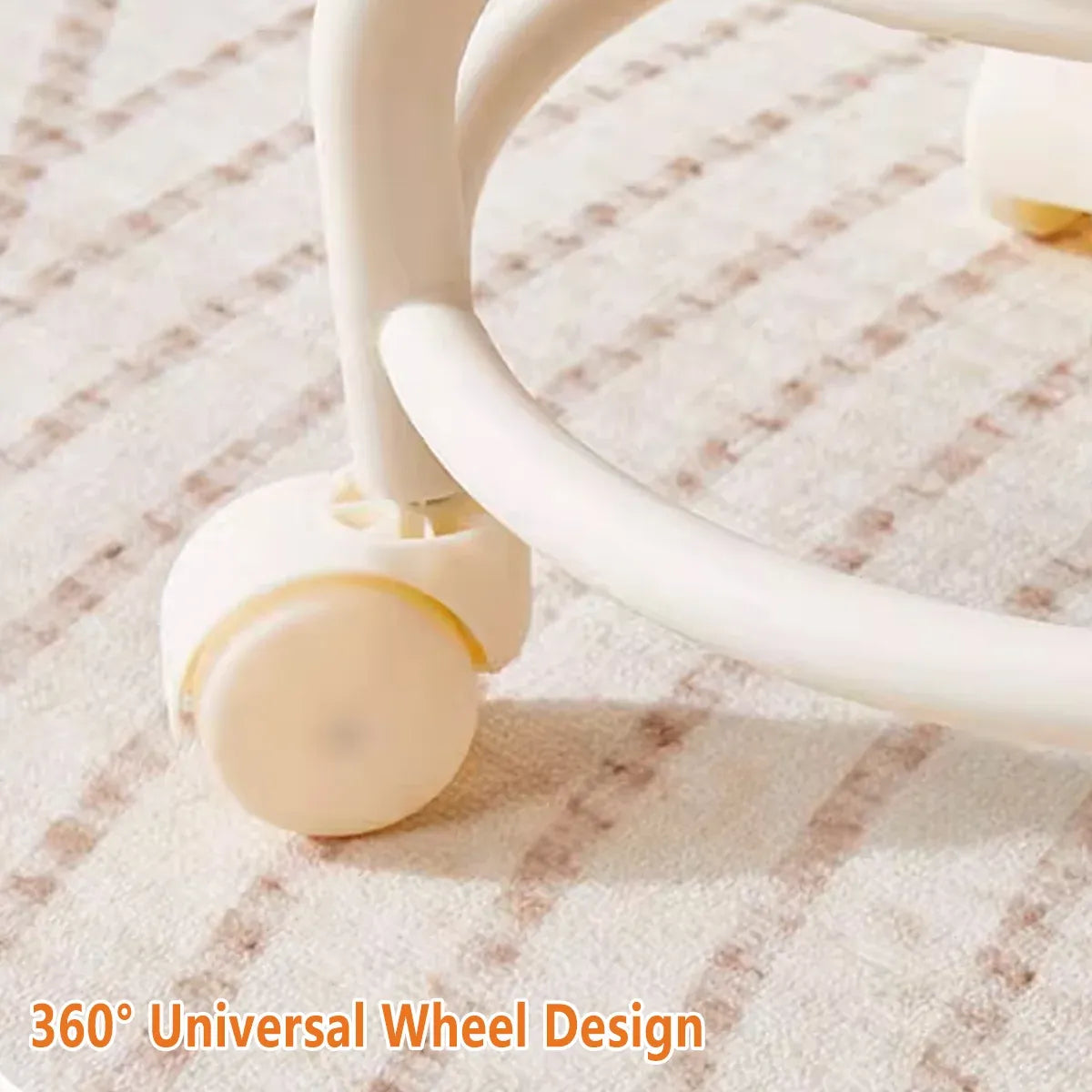 360° Rotating Roller Stool Small Swivel Chair Low Round Seat Movable Stool Use
