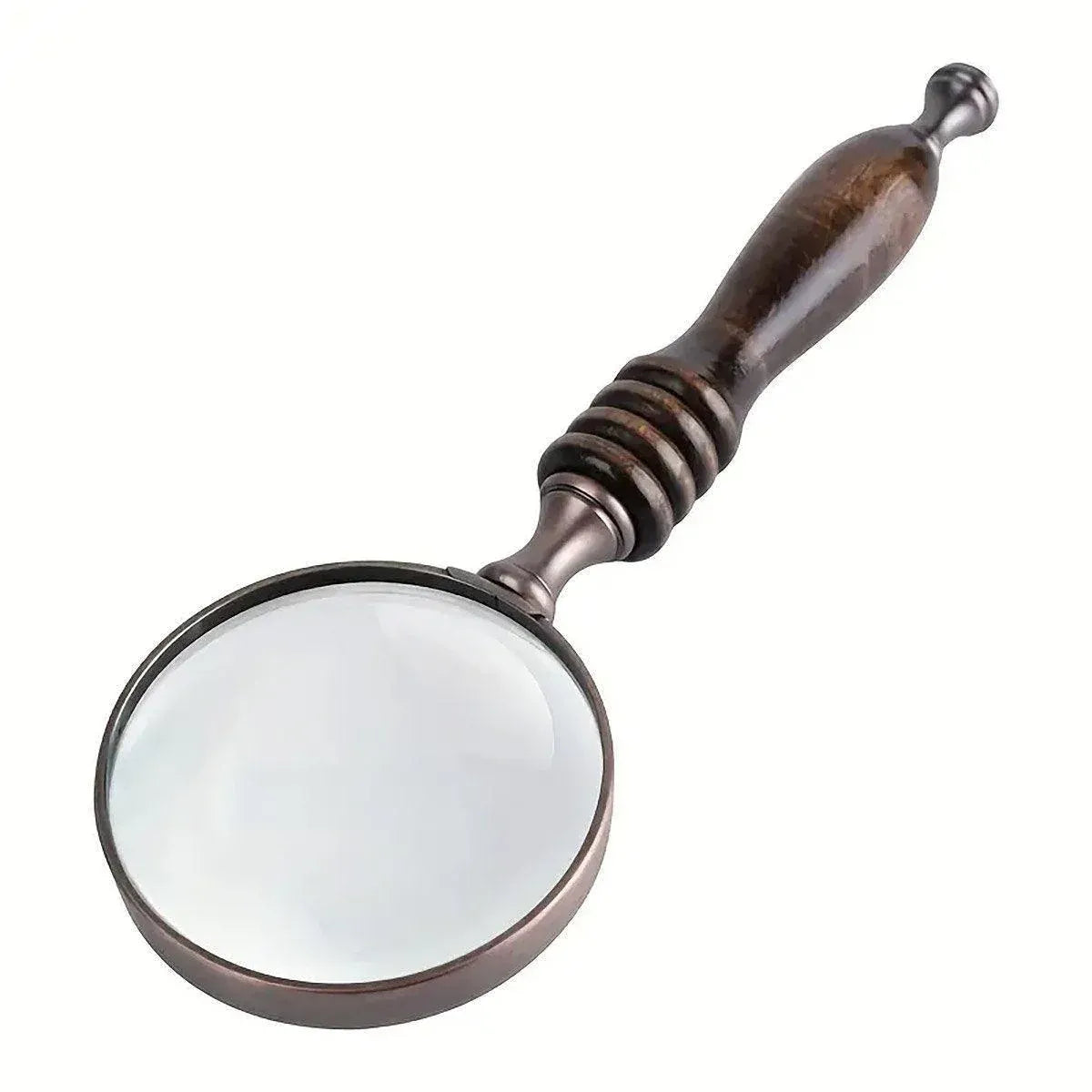 Vintage Handheld Magnifying Glass with Dark Wooden Handle – Gift Box — product image 2 of 13