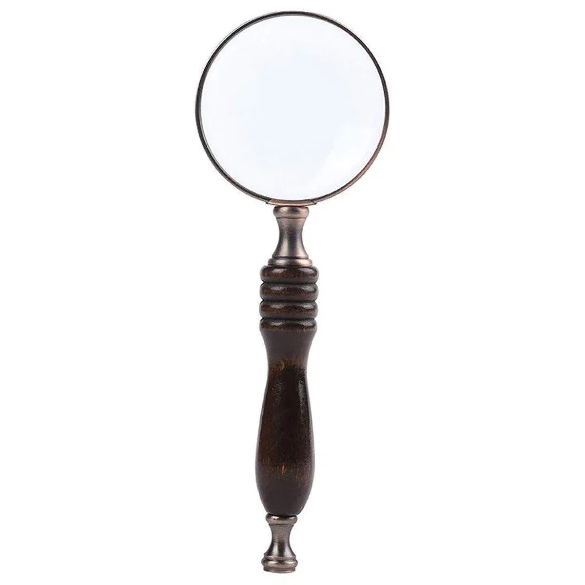 Vintage Handheld Magnifying Glass with Dark Wooden Handle – Gift Box — product image 11 of 13