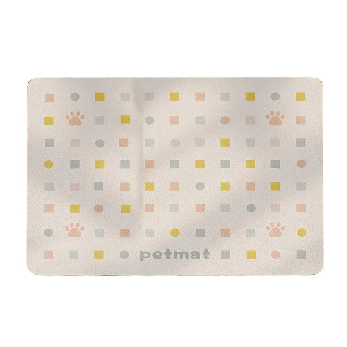 Absorbent Pet Feeding Bowl Mat - Beige, 40 × 60 cm