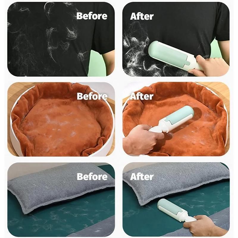 Self-Cleaning Pet Hair & Lint Remover Roller - Red, 24.9 cm
