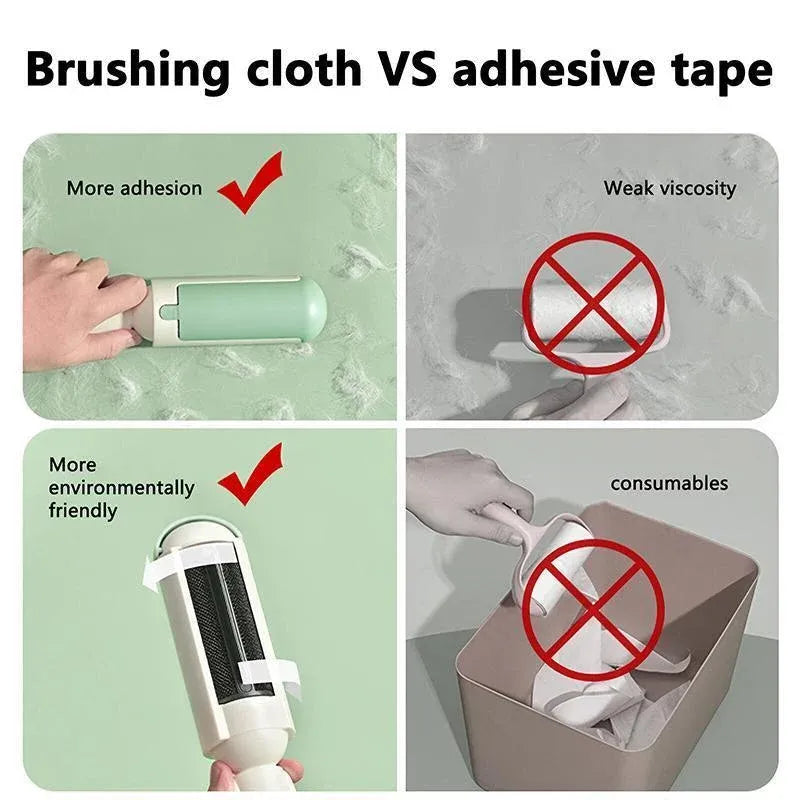 Self-Cleaning Pet Hair & Lint Remover Roller - Red, 24.9 cm
