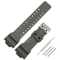 16mm TPU Watch Strap Compatible with G Series GA100 G8900 GW8900 with Tool Pins - Army Green