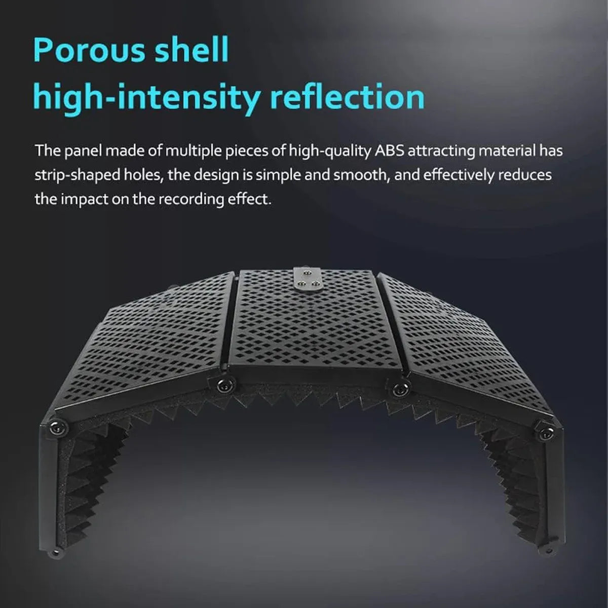 5 Panel Studio Microphone Isolation Shield Noise Reduction Absorber For Studio — product image 7