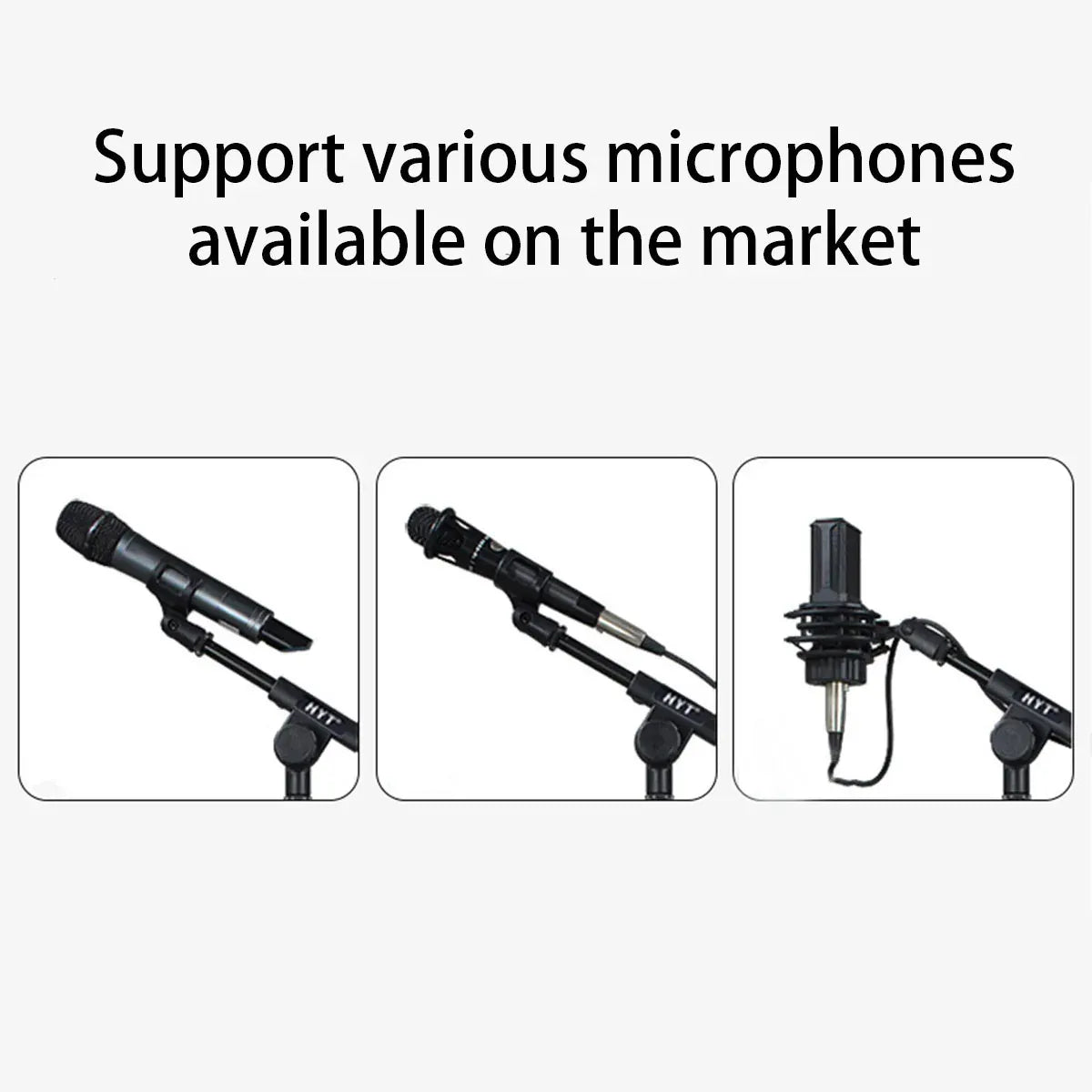 Pickup Microphone Stand Guitar Erhu Drum Band Compact Mic Tripod Small Bracket — product image 7
