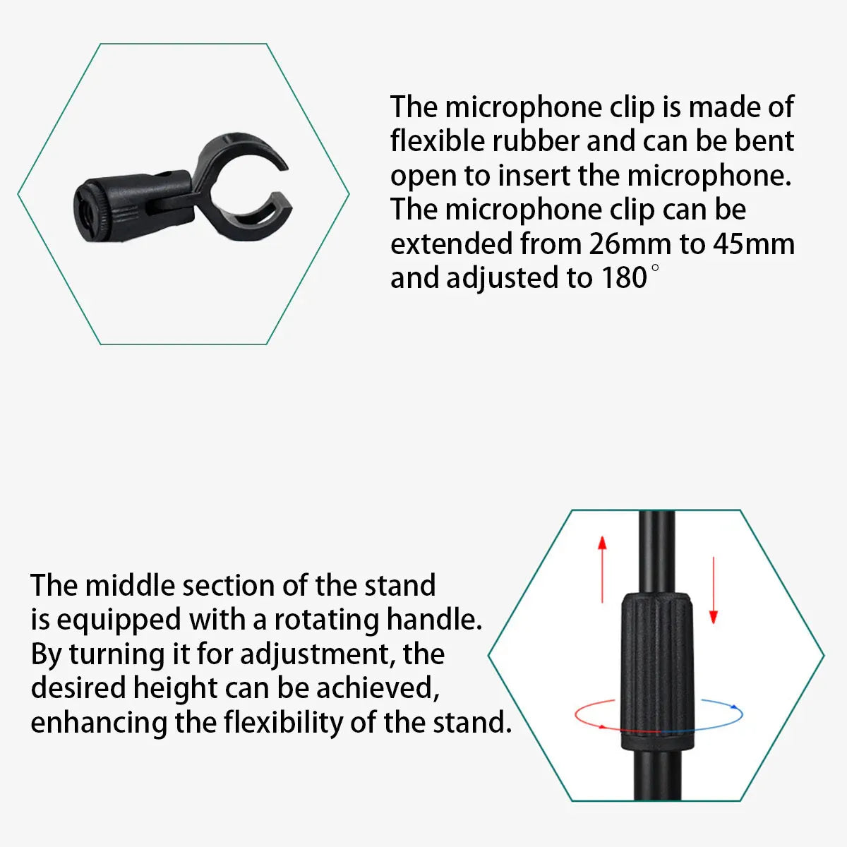 Pickup Microphone Stand Guitar Erhu Drum Band Compact Mic Tripod Small Bracket — product image 8