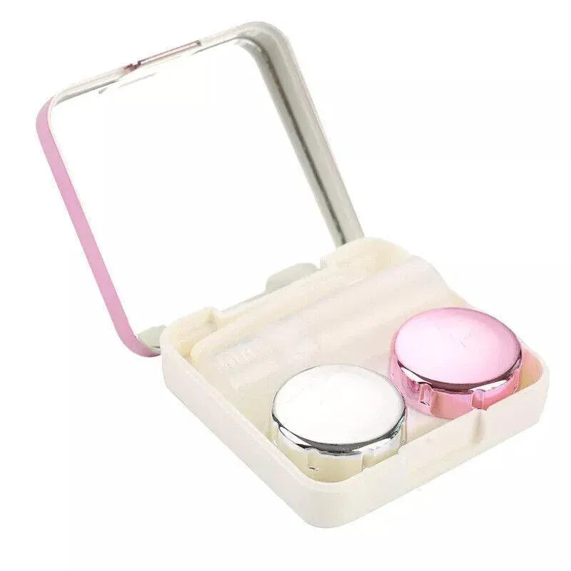 Contact Lens Tweezers Stick Inserted Remover Tool Kit Tip Storage Case Box Sets - Black