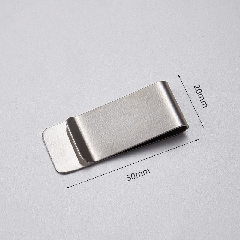 Clip Note Business Card Holder Stainless Steel Mens Wallet Metal - Gold — product image 4