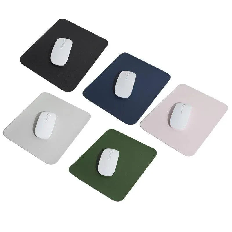 Pu Leather Gaming Mouse Pad Desk Mat Anti-Slip Speed Mousepad 22X22Cm Waterproof - Pink