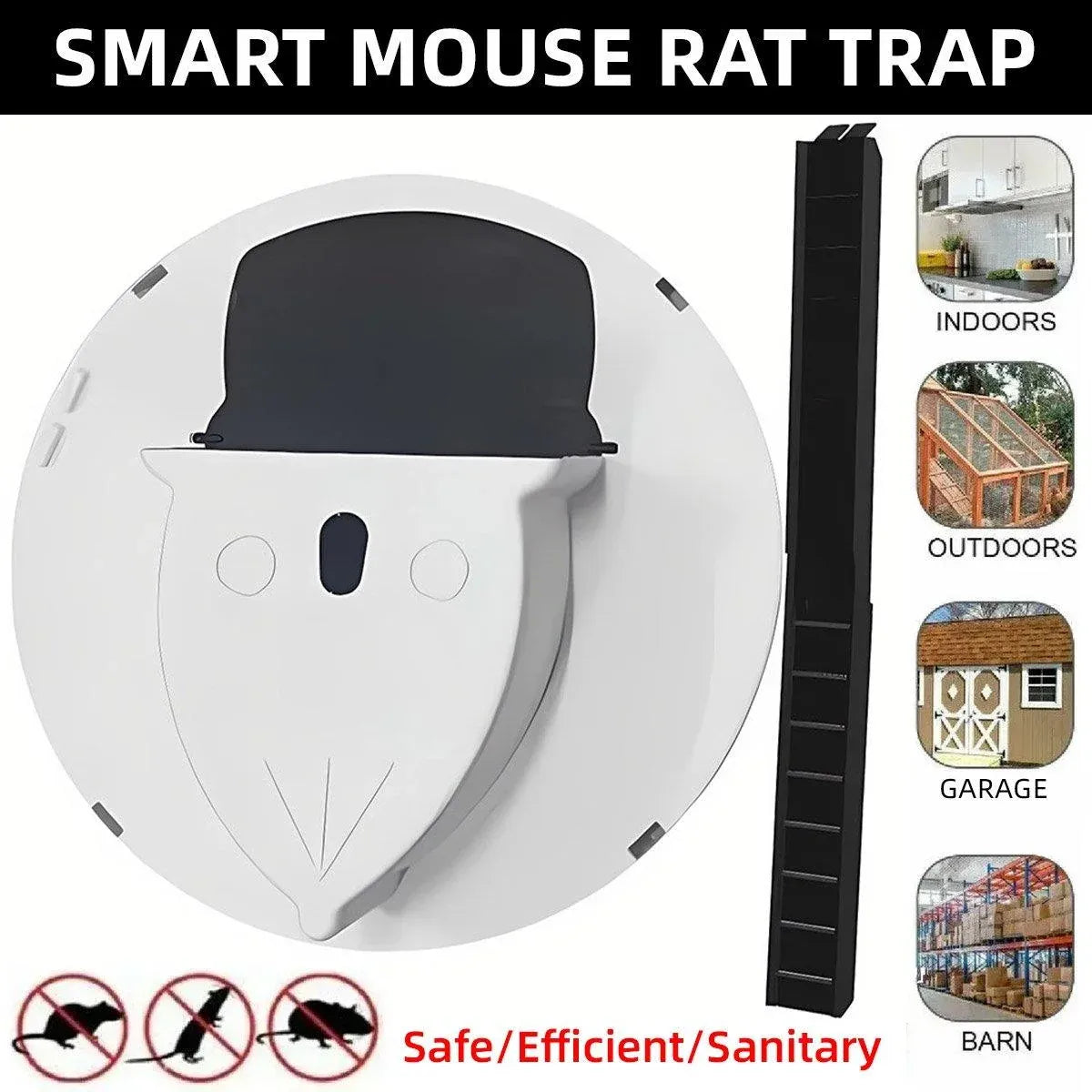 Flip-Top Mouse & Rat Traps for Indoor or Outdoor Use