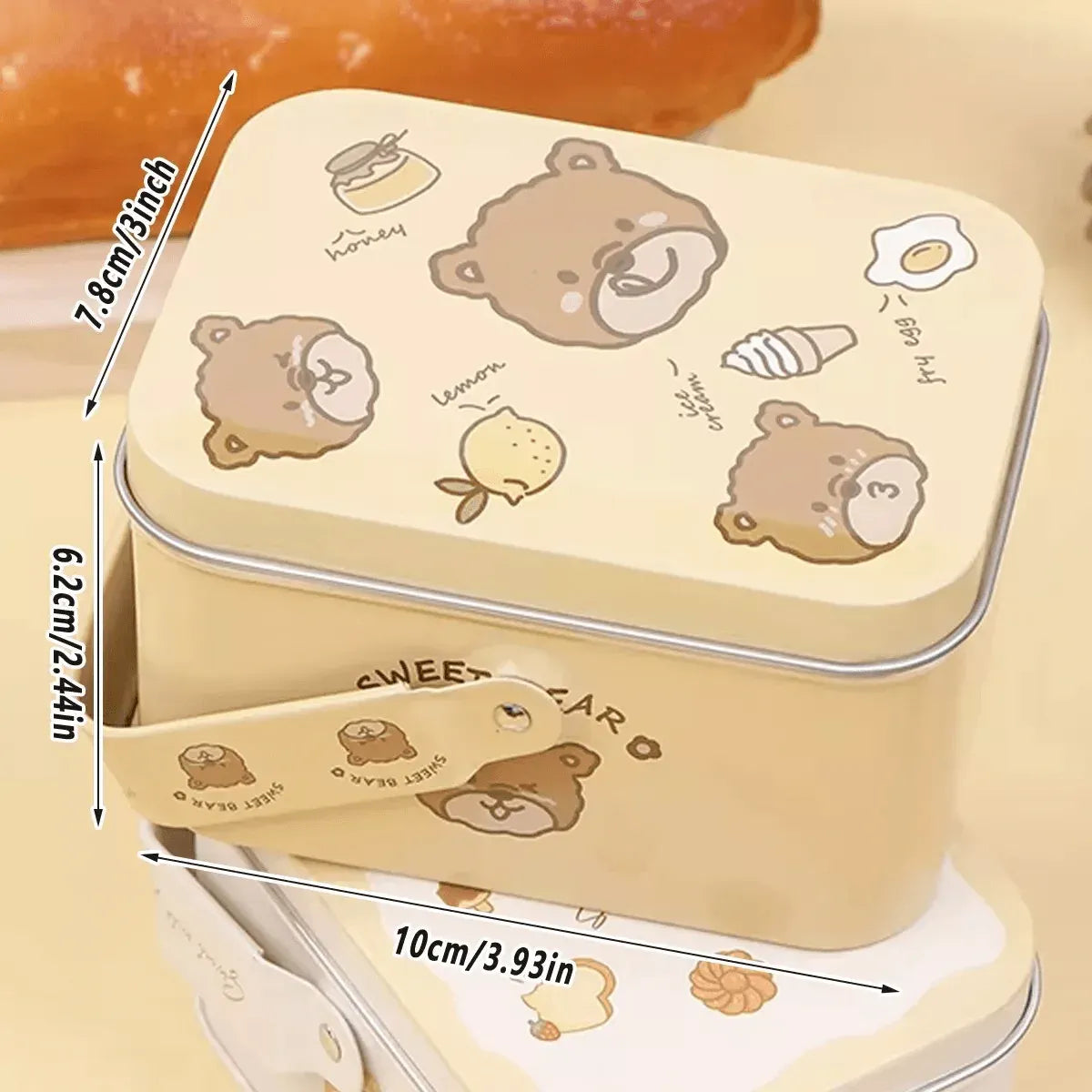 10PCS Cookie Tin Box Metal Biscuit Gift Box Candy Packaging Dragon Year Baking - Carrot Rabbit — product photo 6