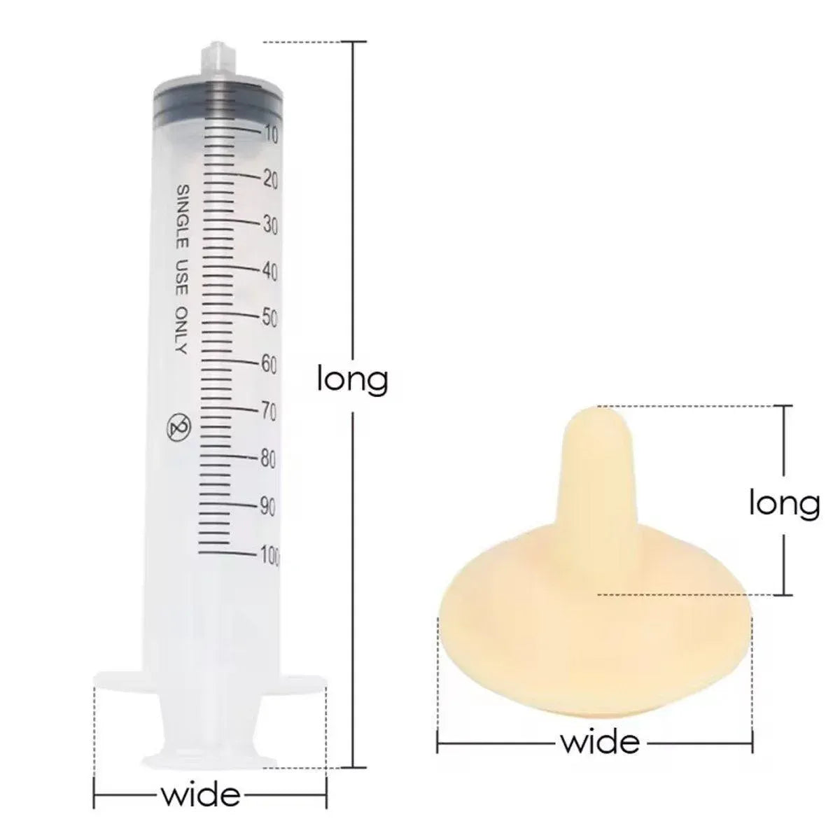 Kitten & Puppy Feeding Syringe Set – Large, 4 Syringes