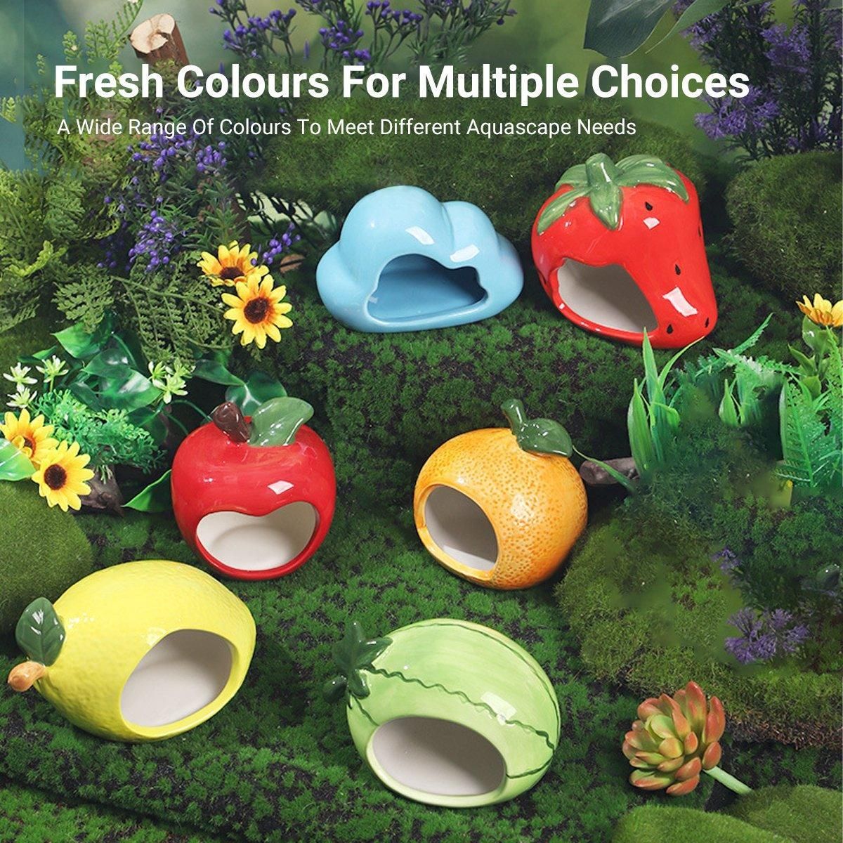 Ceramic Hamster Hideaway House - Apple