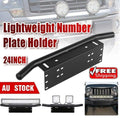 24-inch Number-Plate-Mounted Auxiliary Light Bar Bracket – Black — product image 1 of 12