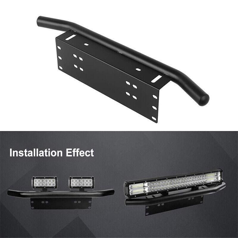 24-inch Number-Plate-Mounted Auxiliary Light Bar Bracket – Black — product image 3 of 12