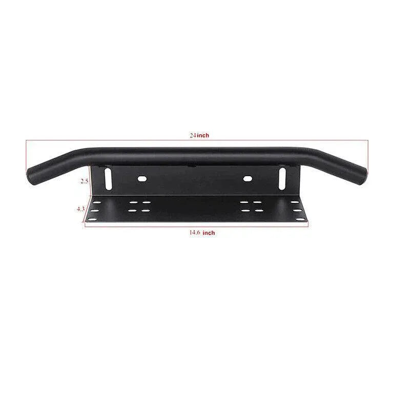 24-inch Number-Plate-Mounted Auxiliary Light Bar Bracket – Black — product image 4 of 12