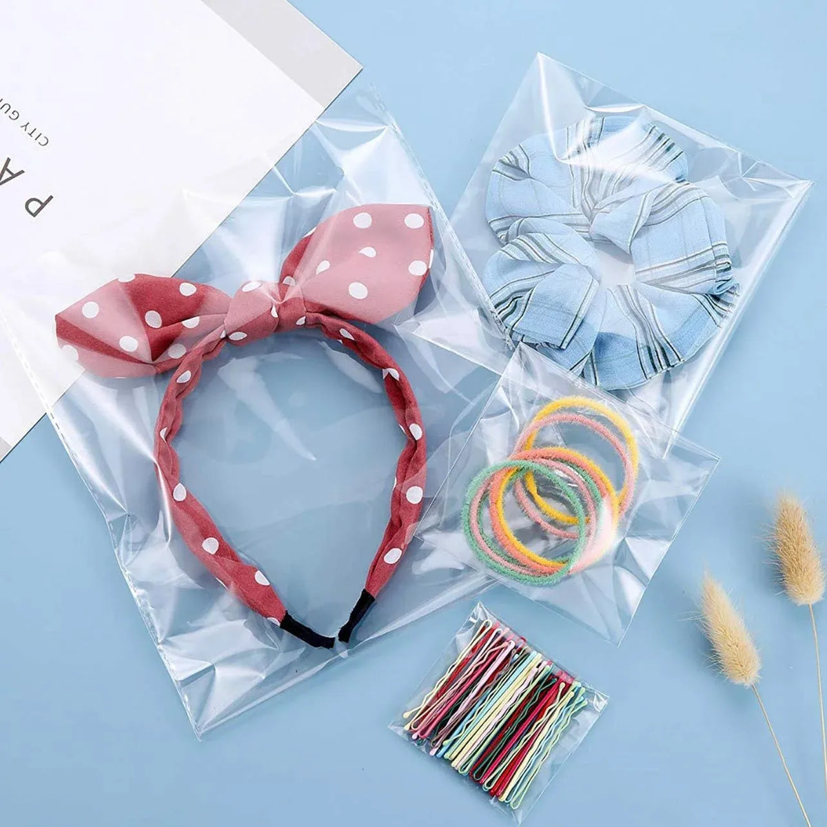 Multi-size Clear Self-Seal Cellophane Bags - Bulk Adhesive Opp - 30*40 — product photo 10