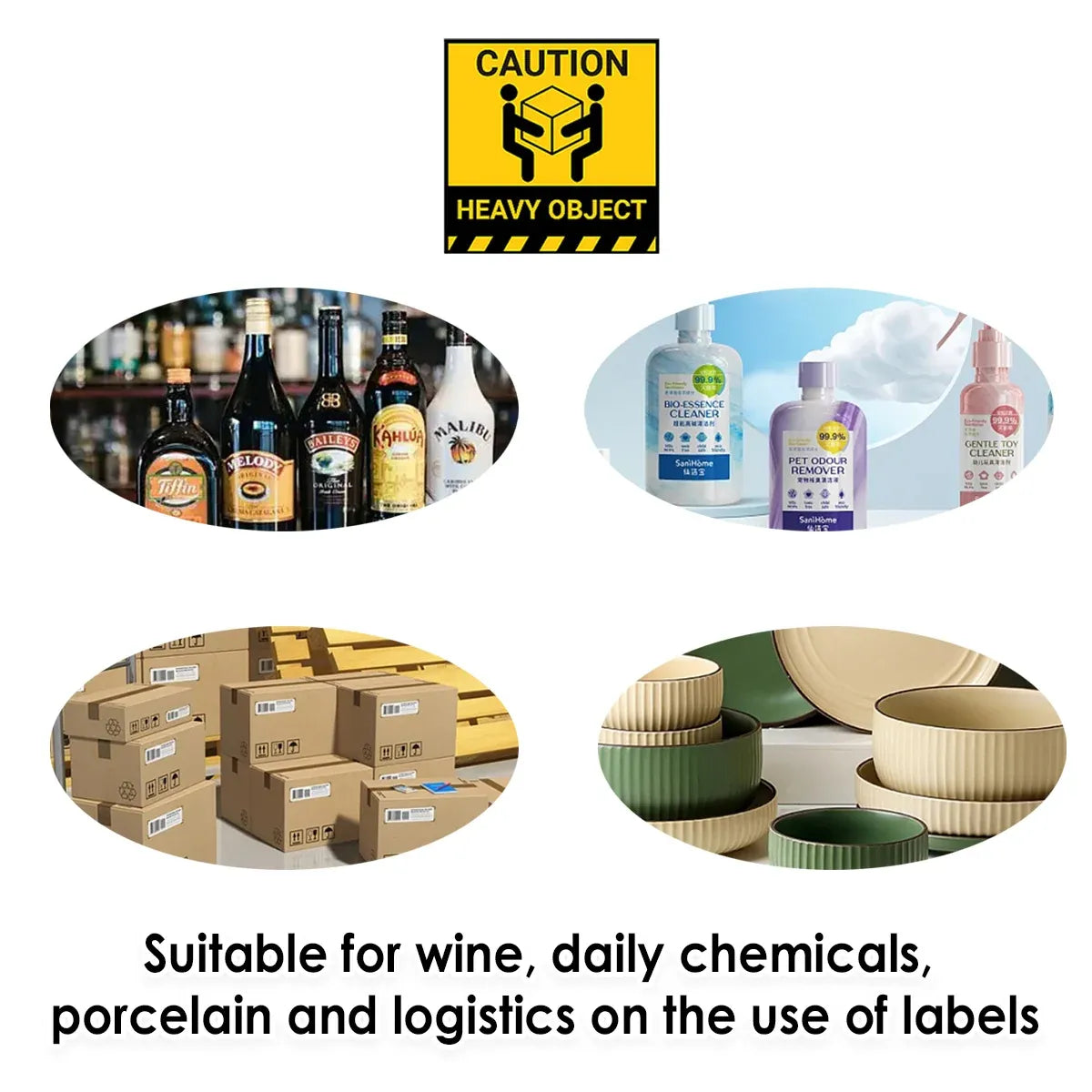 Overweight Freight Warning Label High Adhesive Strength Express Shipping Use — product photo 5