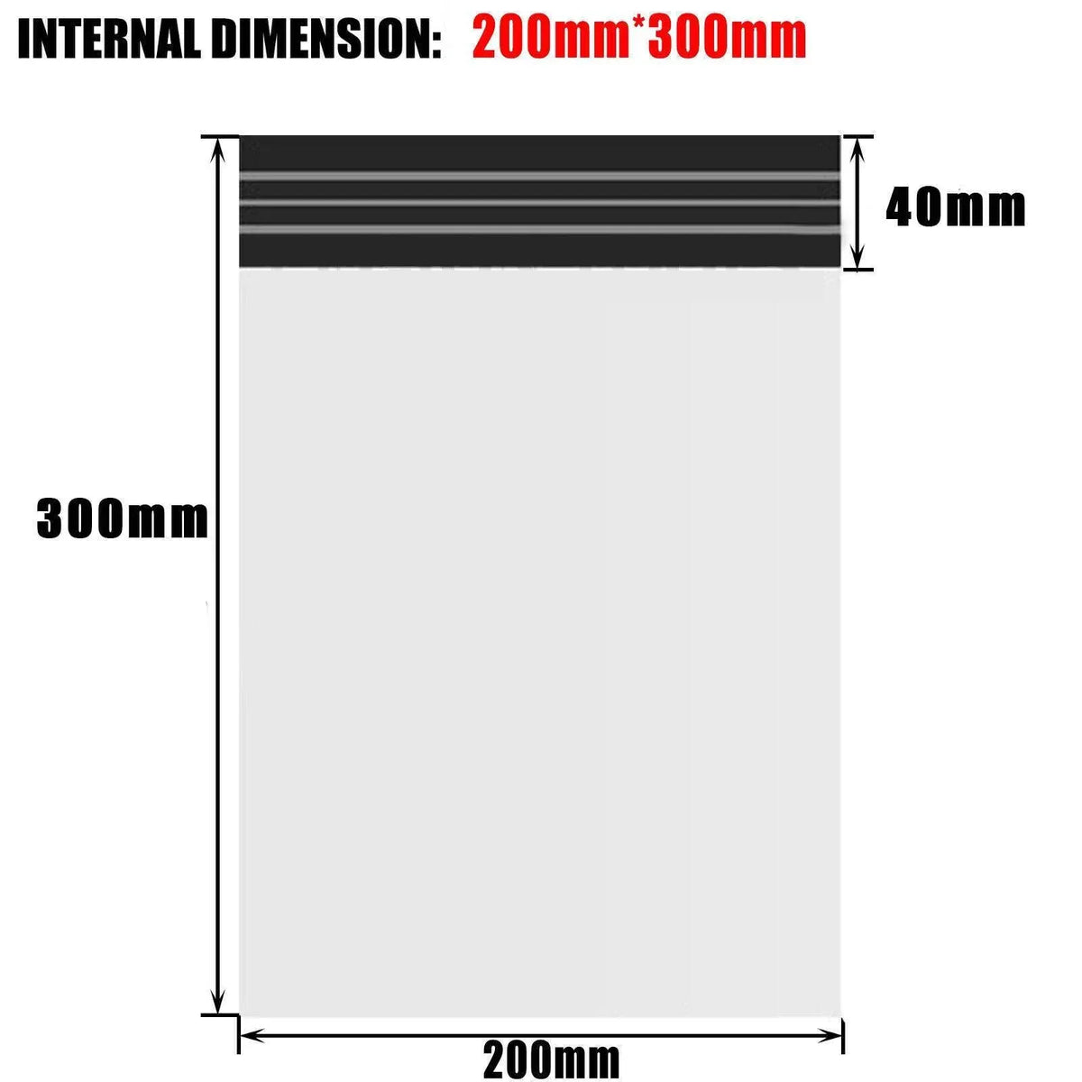 Poly Mailer Bags Mailing Satchel Plastic Courier Self Sealing Packing - 45*65cm *100 PCS — product photo 13
