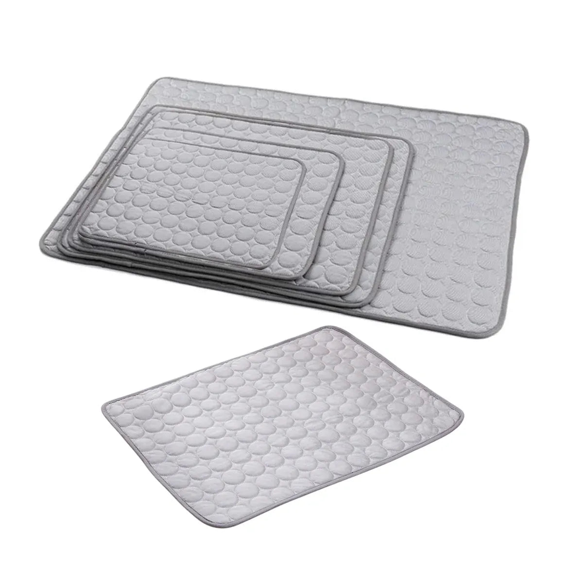 Breathable Grey Pet Sleeping & Cooling Mat - Small, 50 × 40 cm