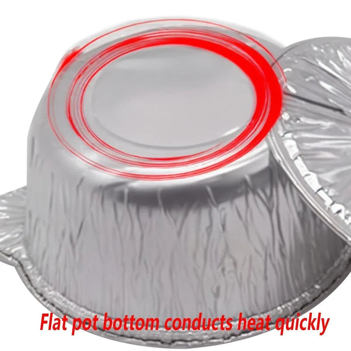 10PCS Duty Aluminum Foil Pots for Hotpot Camping Picnic Tinfoil field cutlery - 4000ml — product photo 7