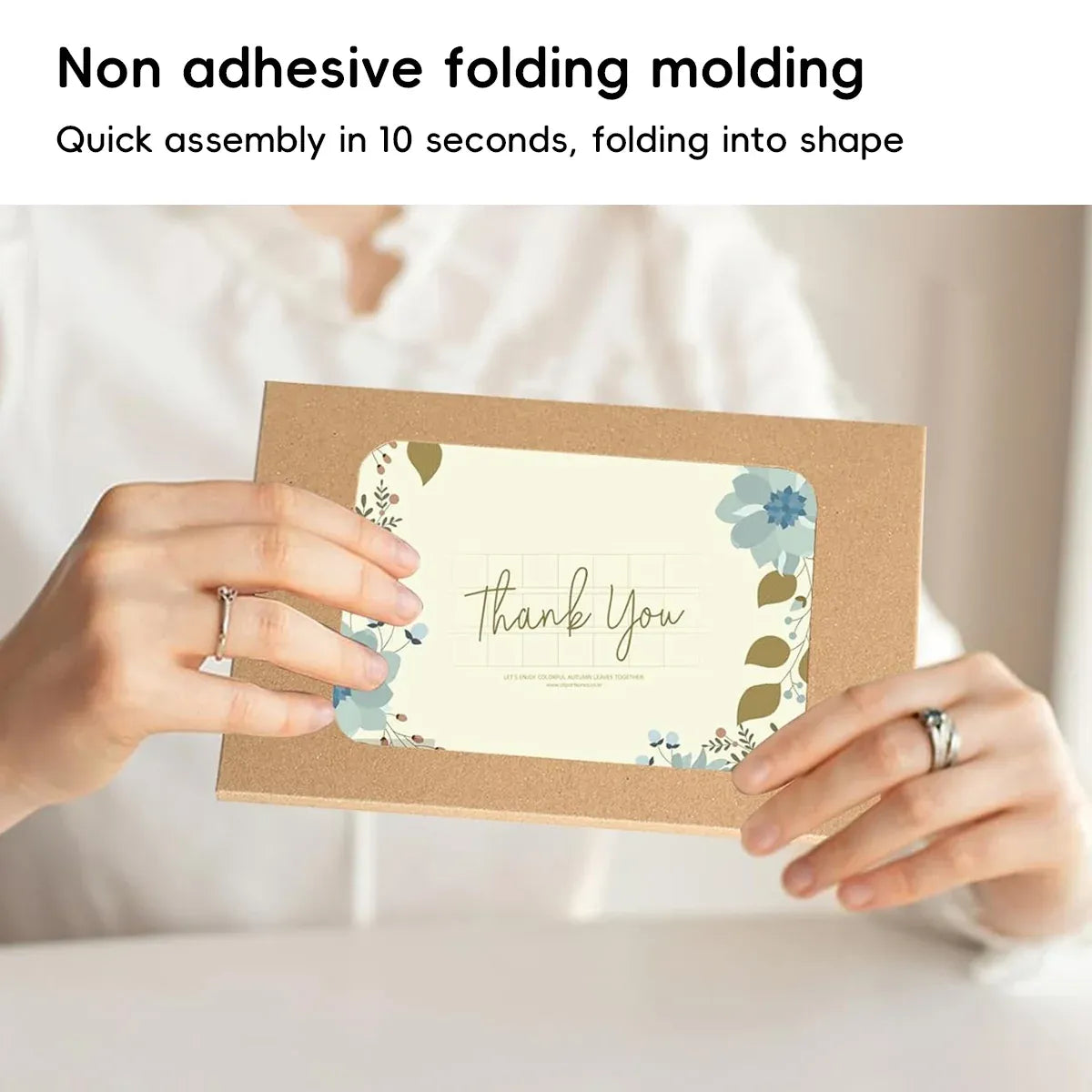 100PCS Windowed Postcard Mailing Box Cardboard Envelope for Packaging Craft Use - Kraft — product photo 6