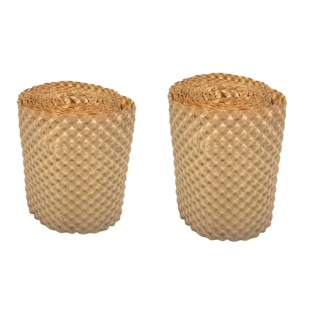 Cowhide Pressure Bubble Paper Roll Shock Absorbing Biodegradable Cushioning Wrap - 28x50m — product photo 3