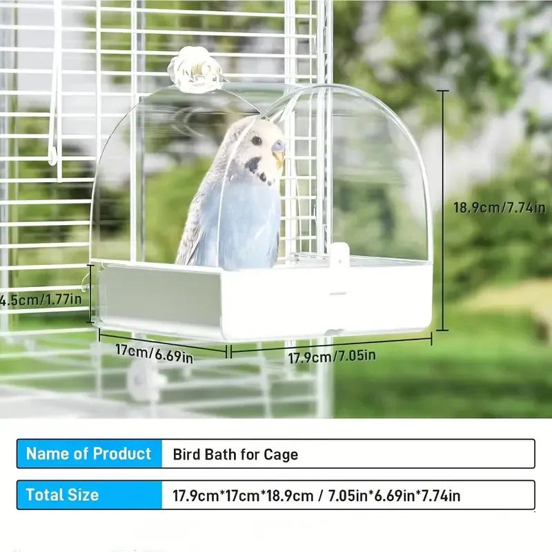 3-in-1 Parrot Cage Bath, Feeder & Nesting Box – product image 4 of 11
