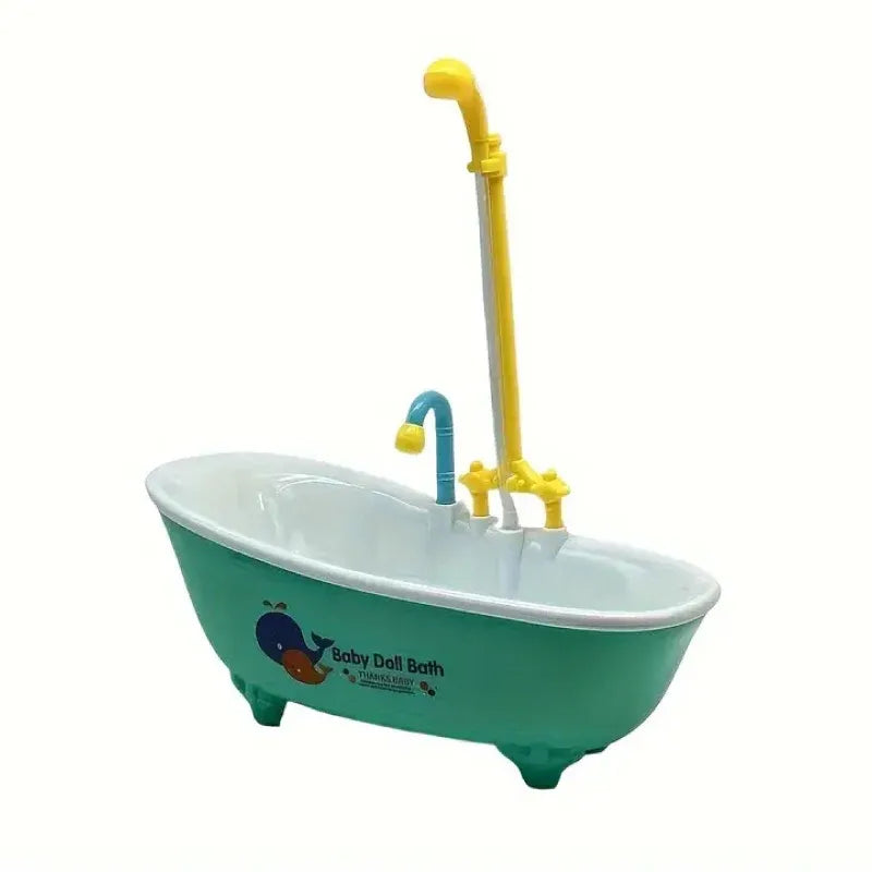Electric Circulating Bird Bath with Rotating Faucet - Green, 26.5 cm