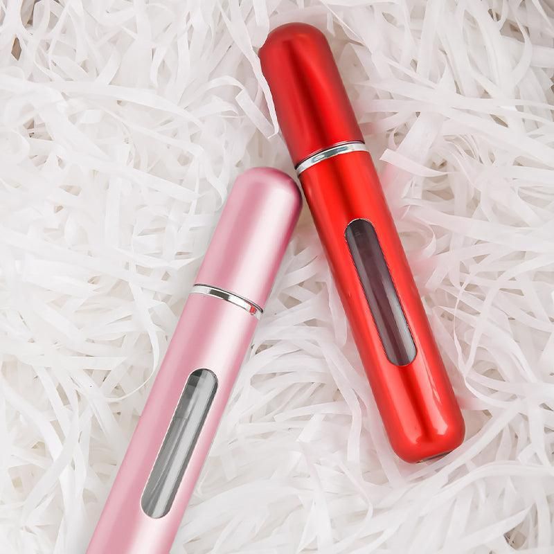 Portable Perfume Atomizer Spray Bottle 8ml Refillable Scent Pump for Travel Use - Matte Red