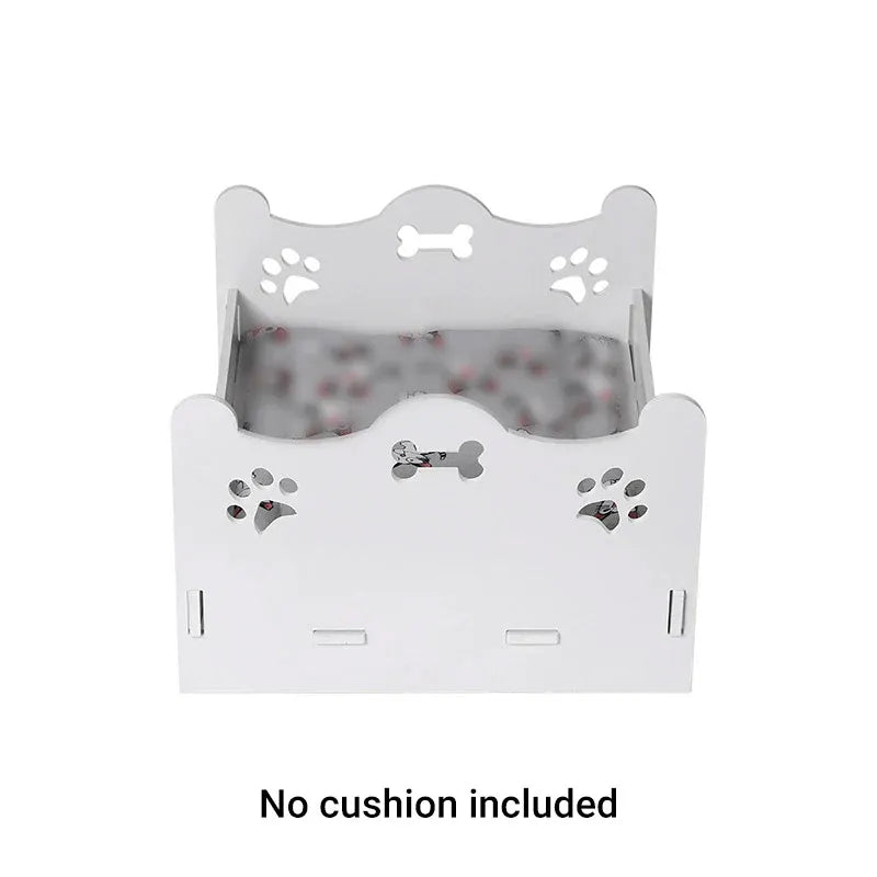 White Wooden Cat & Dog Bed - product photo 4 of 13