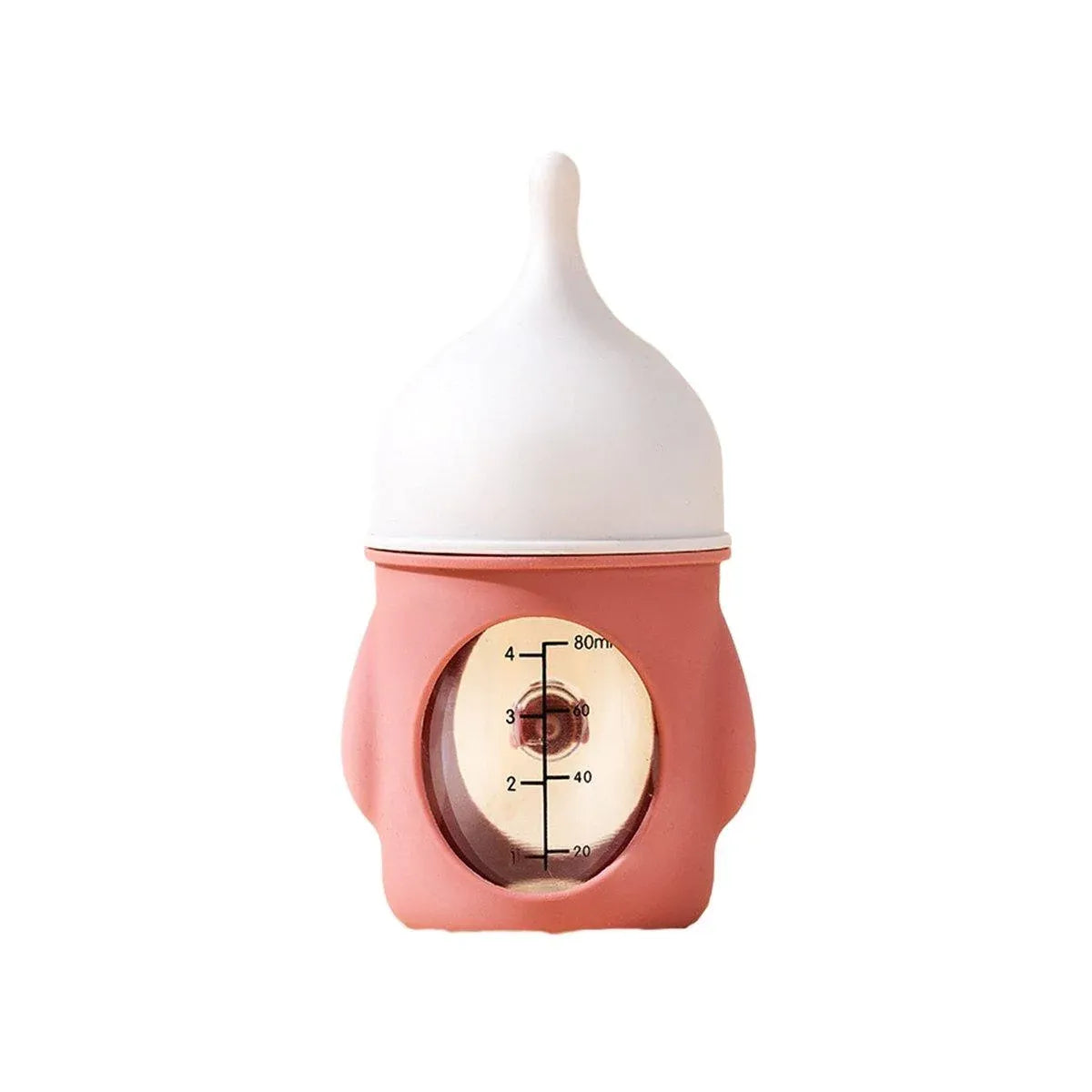 Pink Silicone Feeding Bottle for Kittens & Puppies, 80 mL