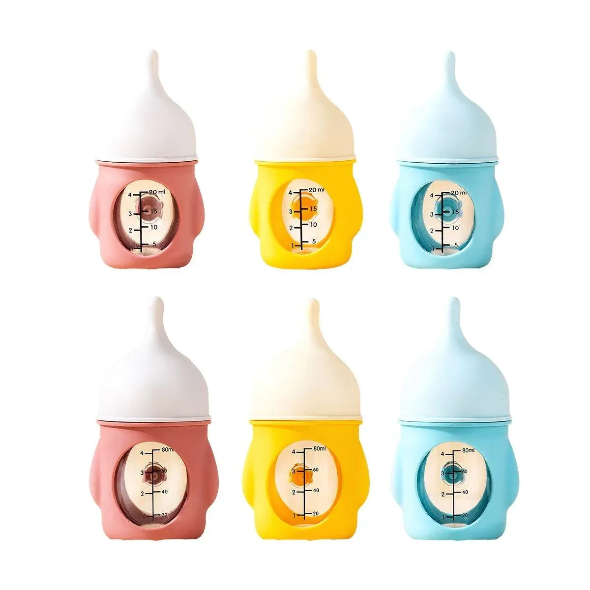 Pink Silicone Feeding Bottle for Kittens & Puppies, 80 mL