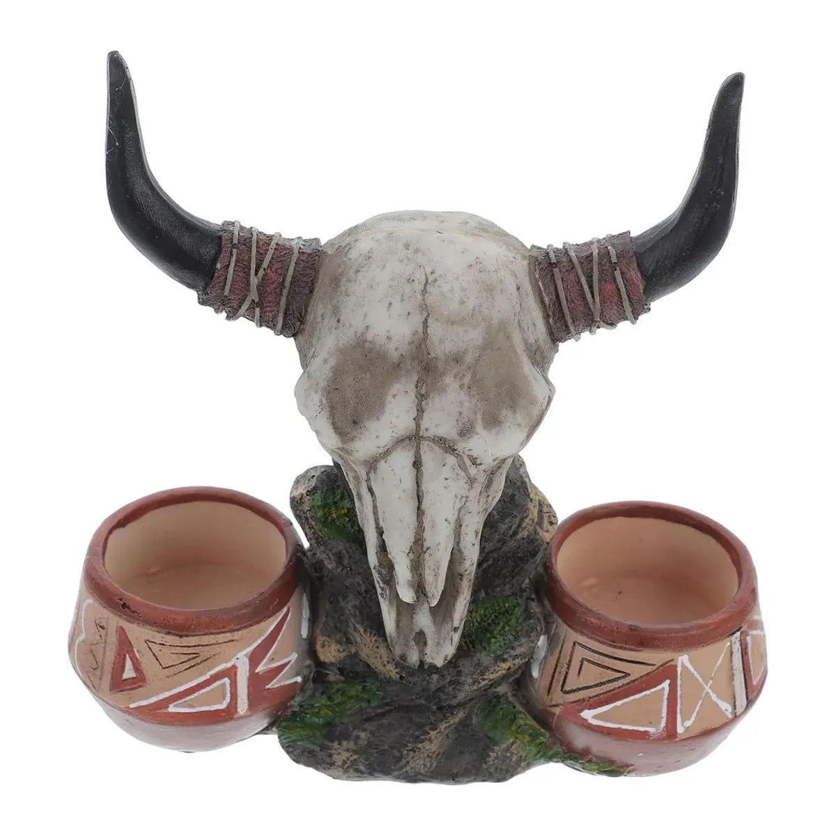 Bull-Skull Reptile Feeding & Water Bowl Display - 17 cm